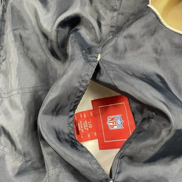 NFL St. Louis Rams Mens Reversible Stadium Jacket Vintage Blue/Gold Size: Large - Picture 4 of 16